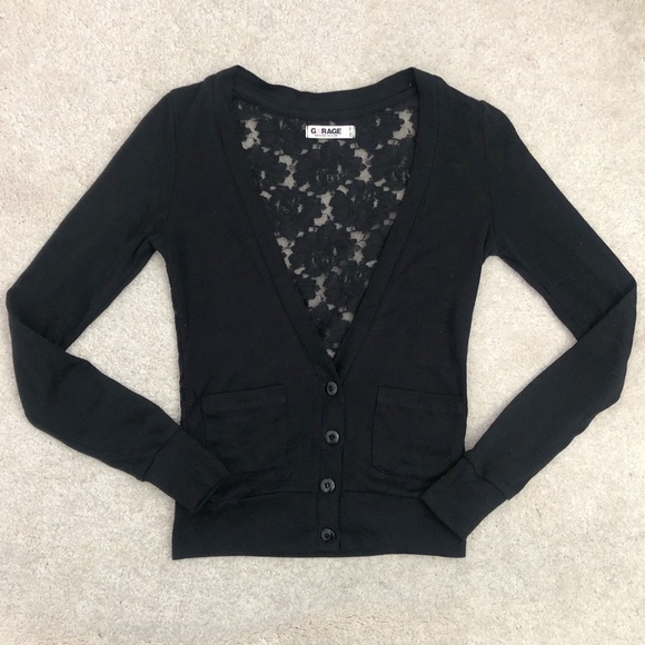 2 for $35⚡️Garage Black Lace Cardigan - Picture 1 of 7